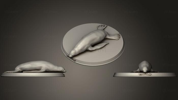 3D модель Тюлень-Лев (STL)